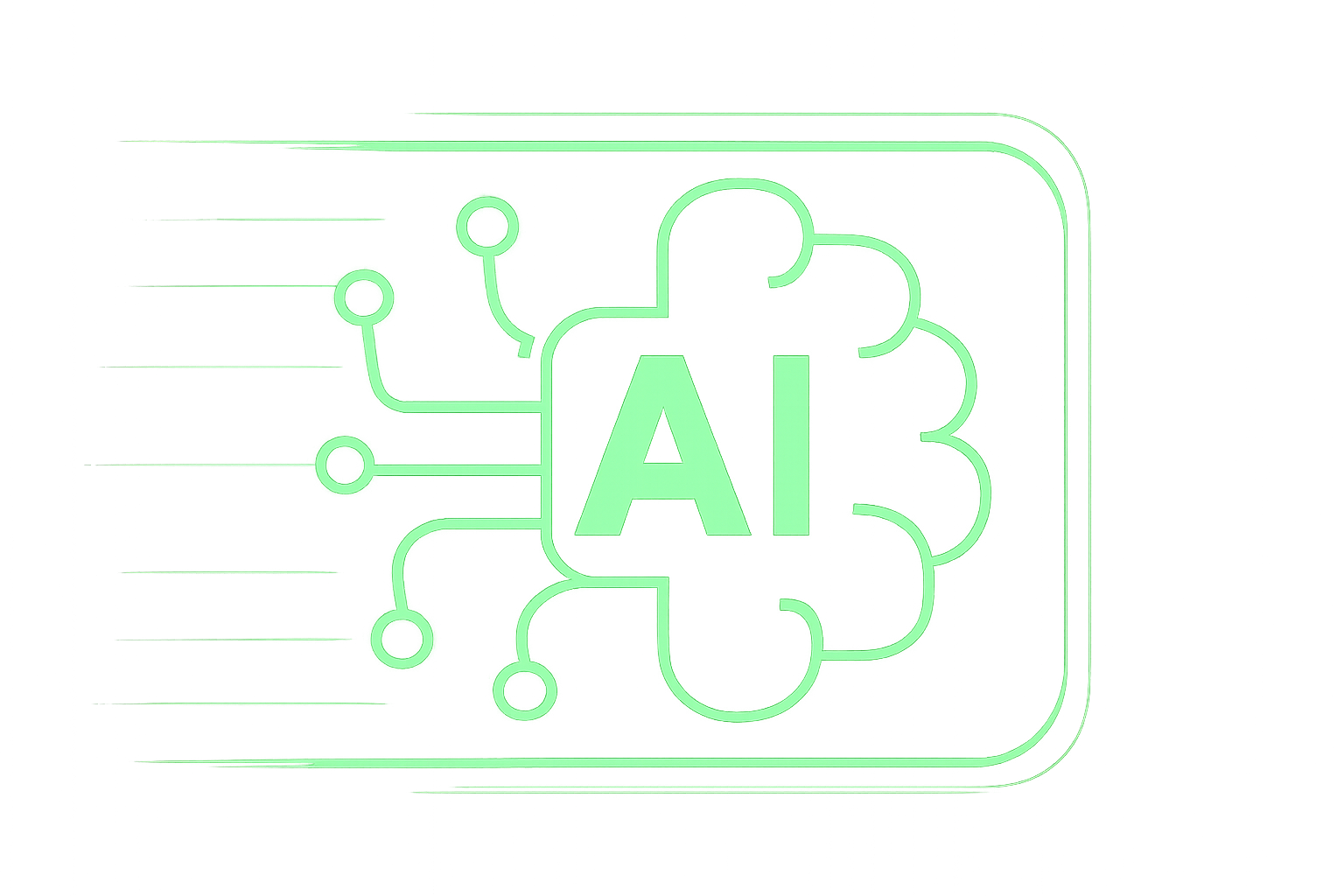 AI Neon Icon